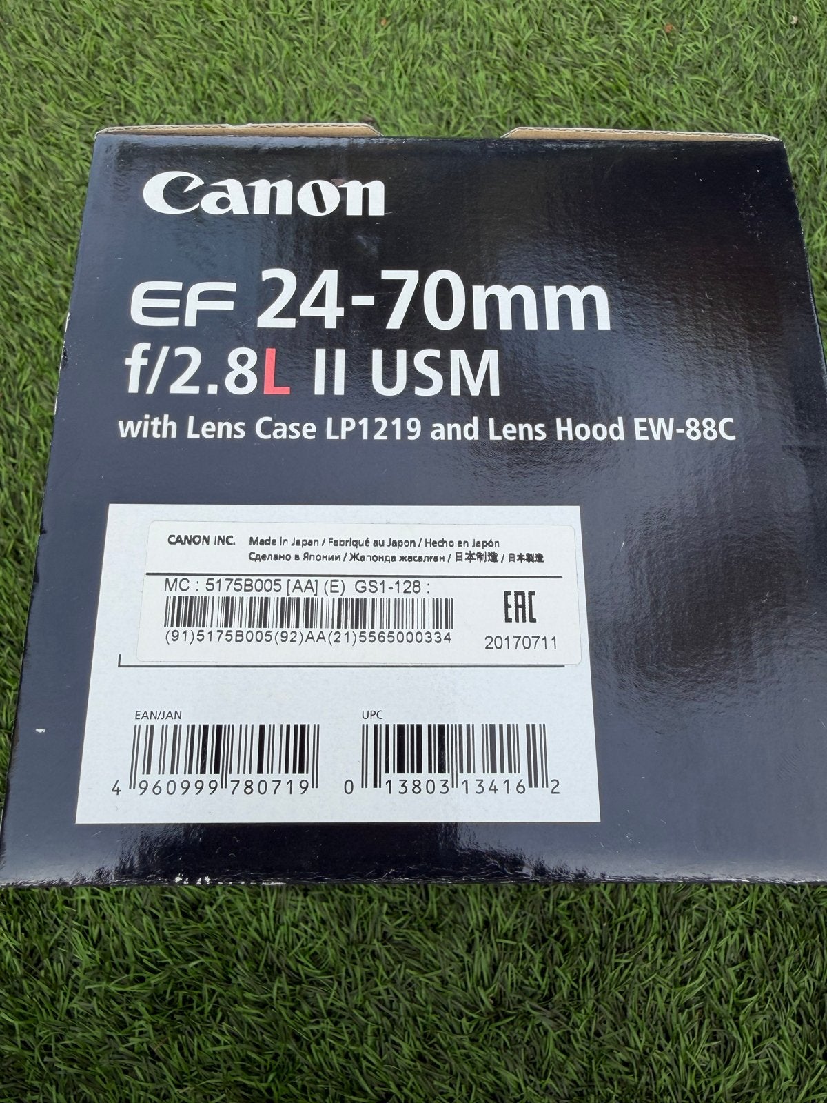 Canon EF 24-70mm f/2.8L II USM Compleet in doos Krasvrij, Audio, Tv en Foto, Fotografie | Lenzen en Objectieven, Ophalen, Gebruikt
