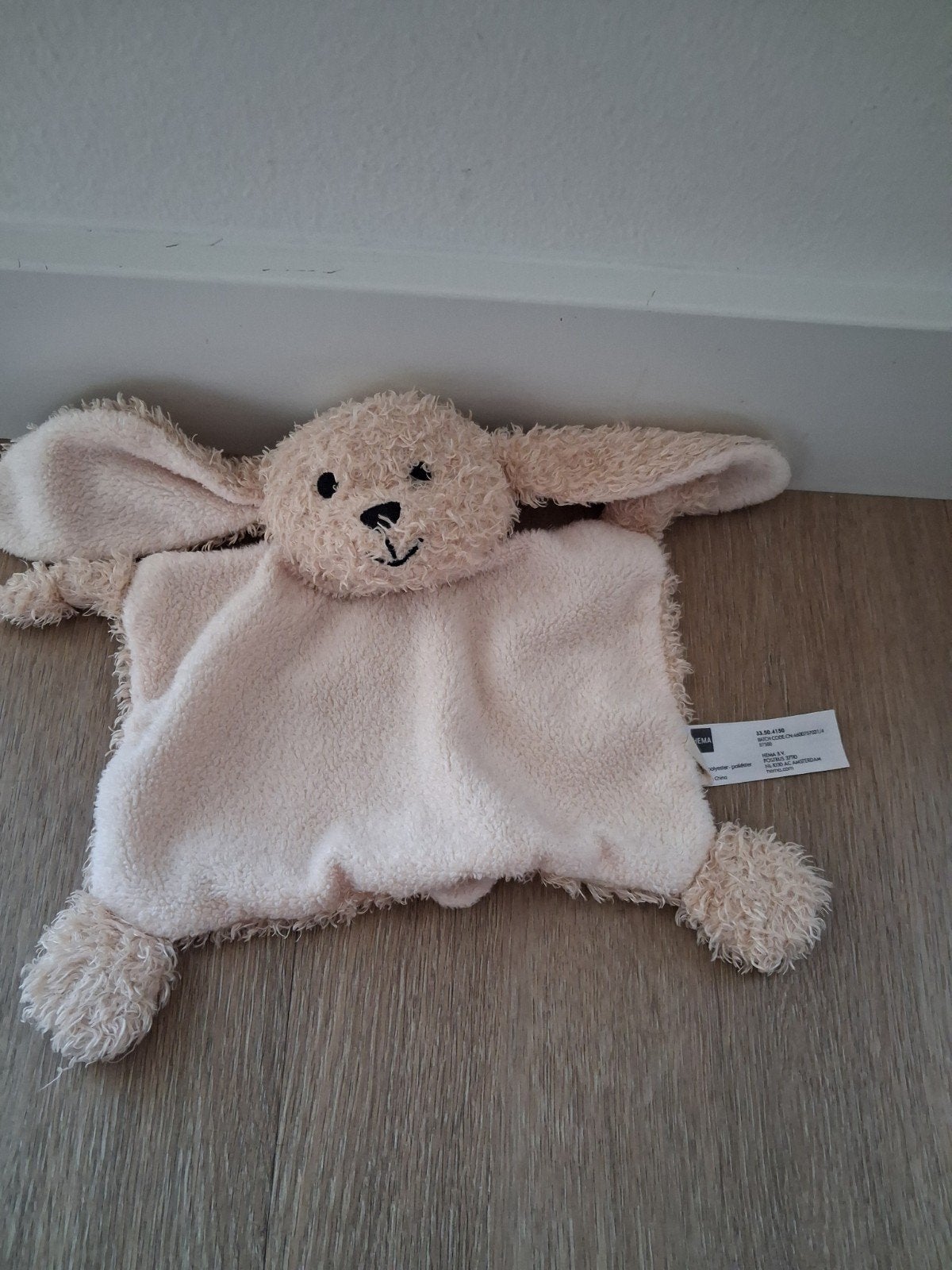 Knuffeldoekje Hema konijn lichtbruin L725, Ophalen of Verzenden, Zo goed als nieuw, Konijn
