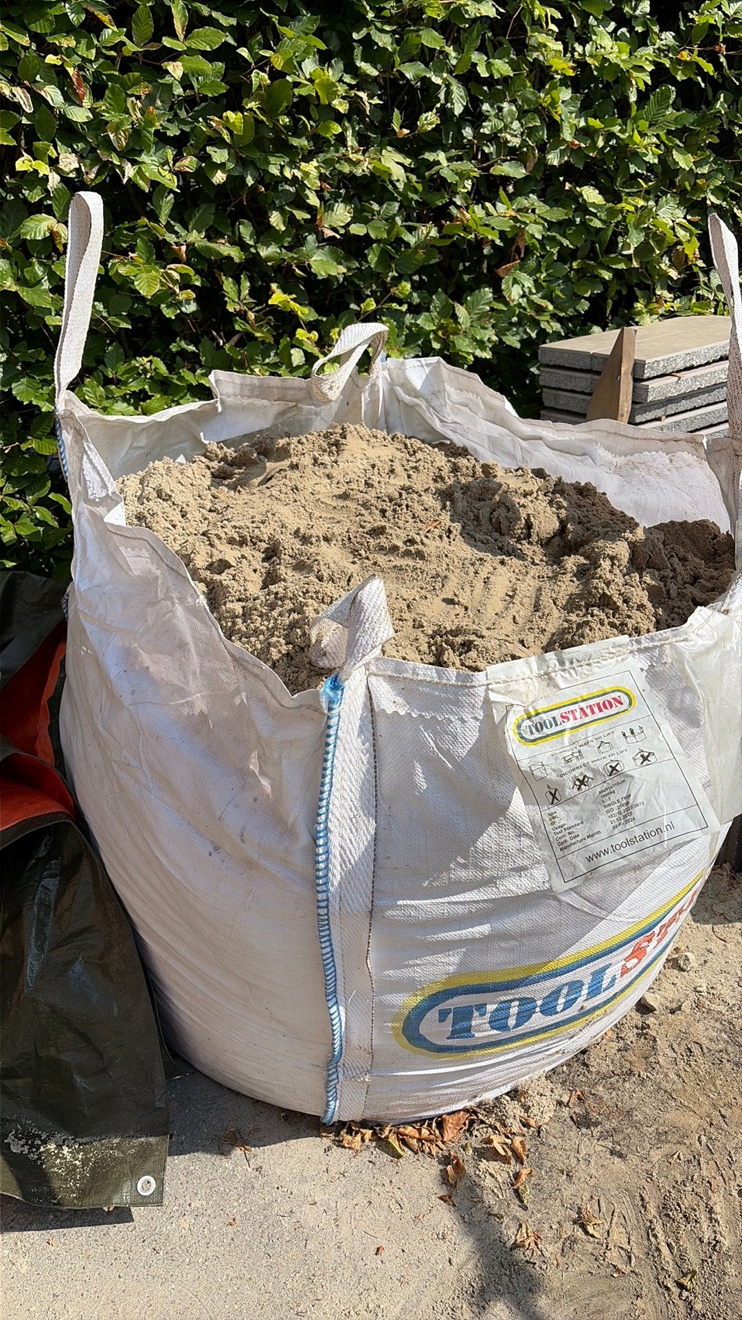 1 kuub wit zand, Tuin en Terras, Ophalen, Zo goed als nieuw, Ophoogzand