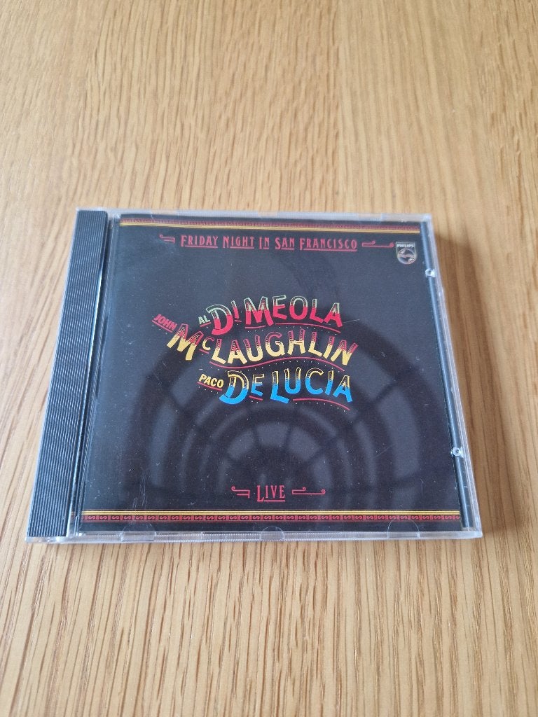 Al Di Meola, John McLaughlin, Paco De Lucía – Friday Night, Cd's en Dvd's, Cd's | Jazz en Blues, Ophalen of Verzenden, Zo goed als nieuw