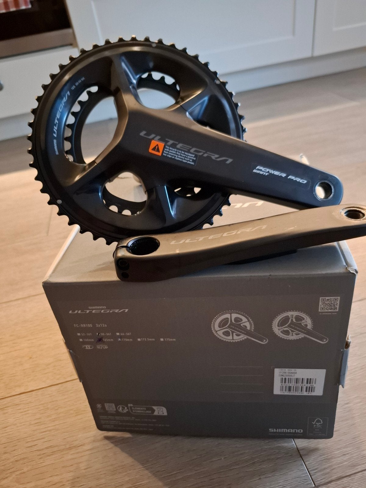 Giant power pro, ultegra r8100 dubbelzijdige powermeter., Crankstel of Pedalen, Nieuw, Racefiets, Giant