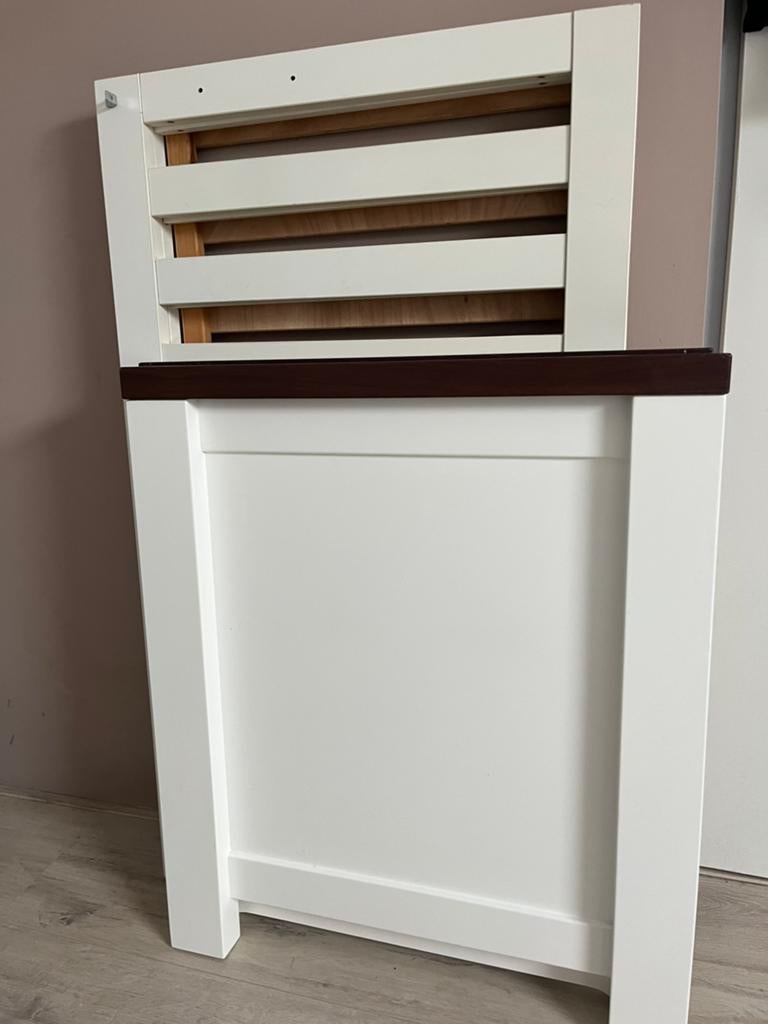Ledikant TWF, Kinderen en Baby's, Kinderkamer | Bedden, Ophalen, Gebruikt, Minder dan 140 cm, Minder dan 70 cm