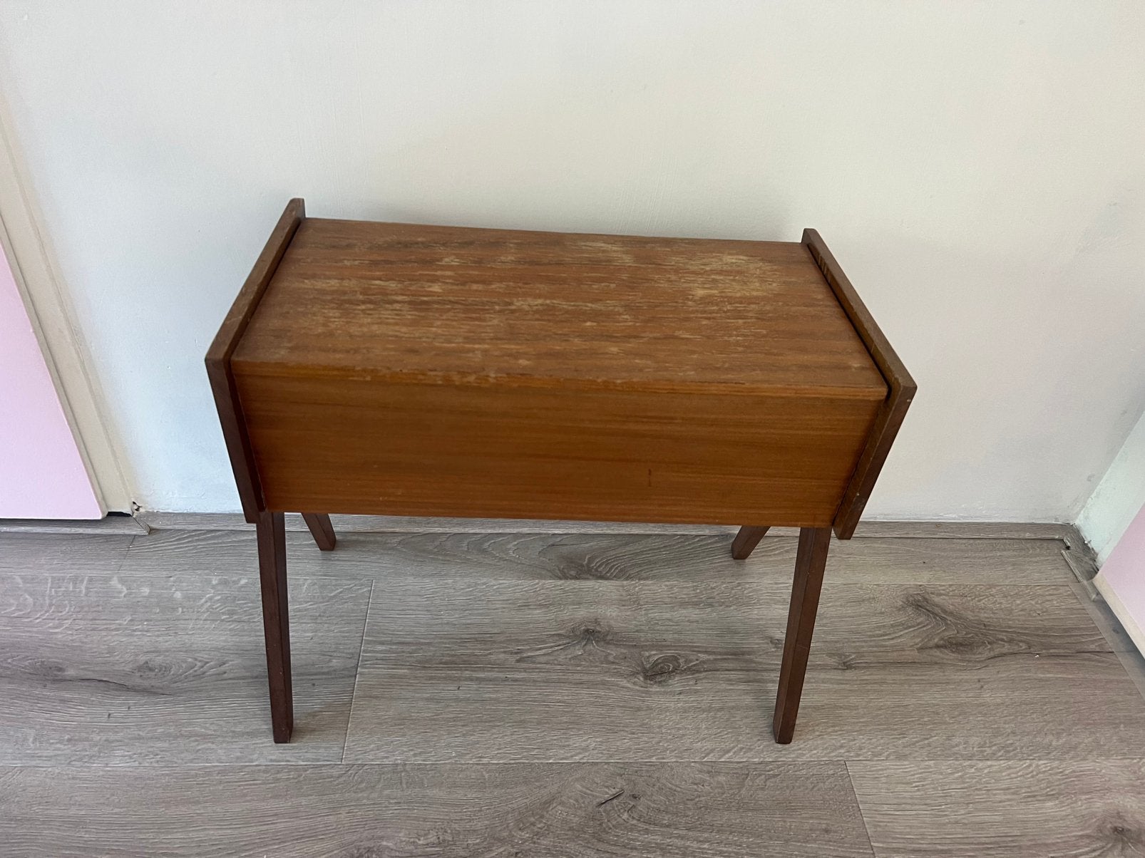 Vintage naaikastje 50x28x47 (lxbxh), Ophalen, Gebruikt, Minder dan 45 cm, Minder dan 55 cm