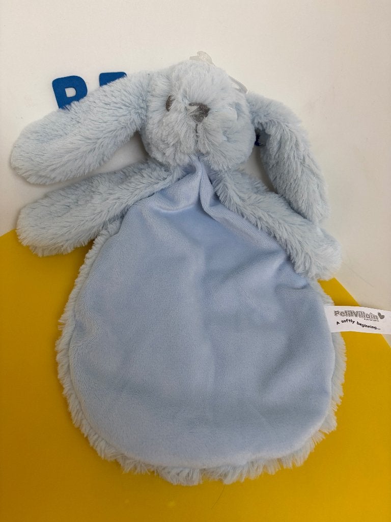 K3128 petit villain doekje konijn blauw, Ophalen of Verzenden, Zo goed als nieuw, Overige typen