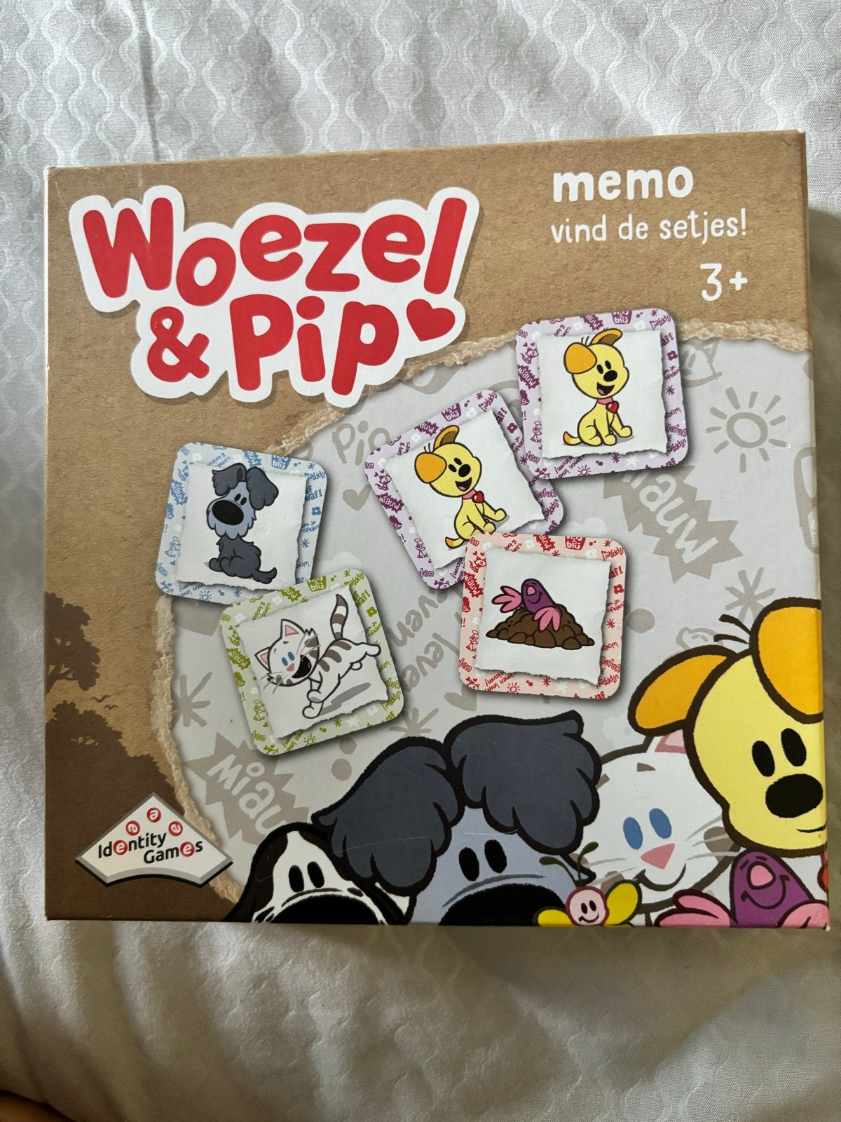 Woezel & Pip Memorie Spel -, Een of twee spelers, Ophalen of Verzenden, Gebruikt
