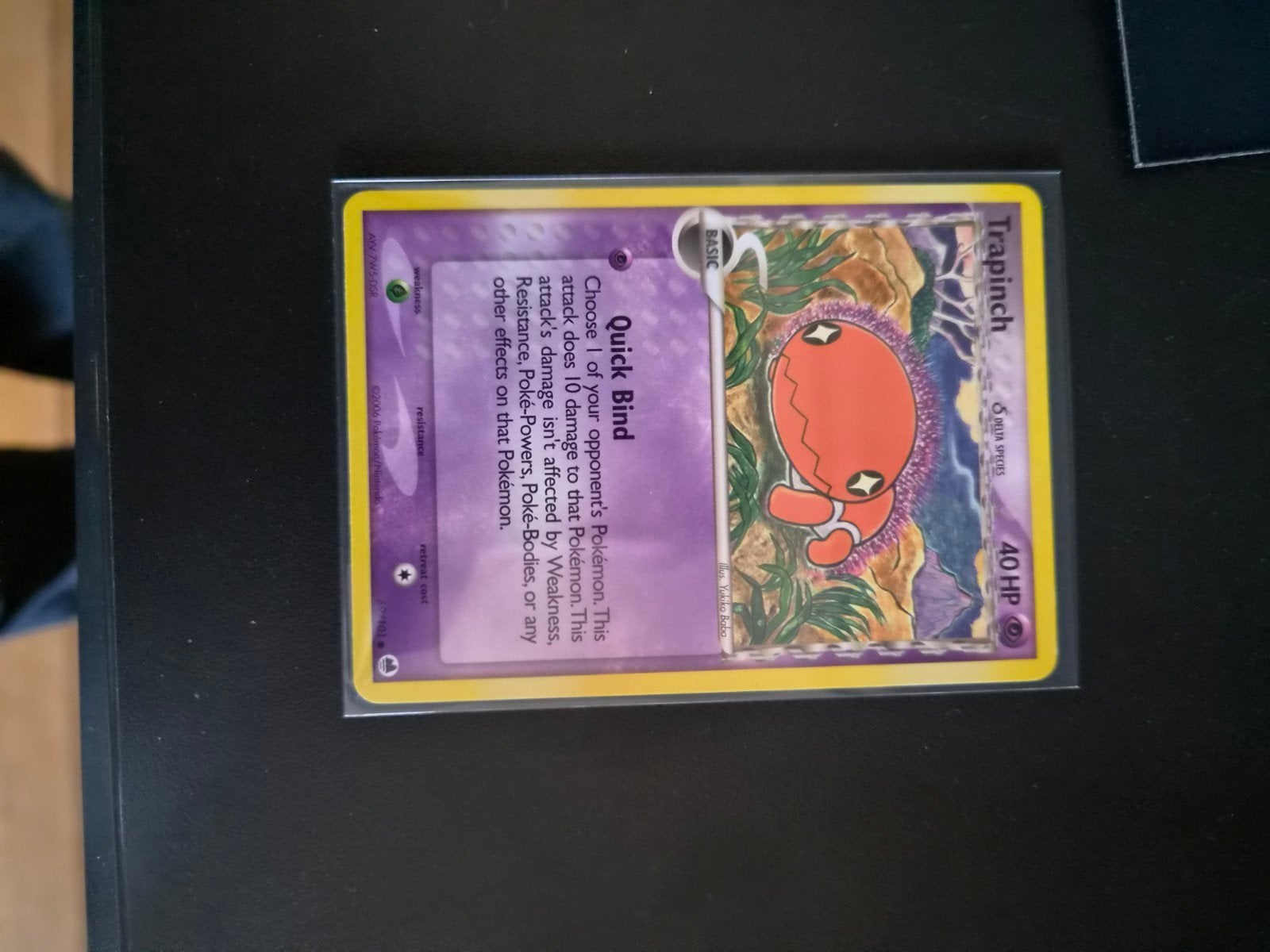 Trapinch Pokémon kaart uit 2006, Ophalen of Verzenden, Zo goed als nieuw, Losse kaart