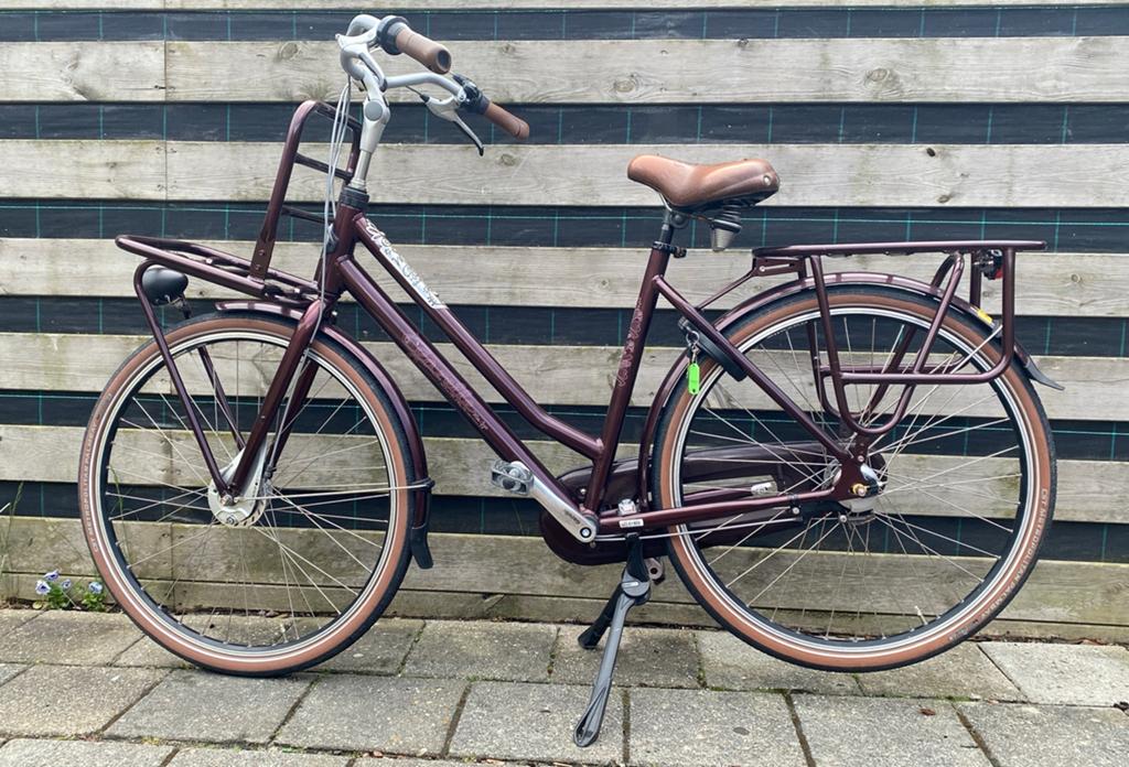 Nette Gazelle Miss Grace 28 inch D54 3V Aubergine, Fietsen en Brommers, Fietsen | Dames | Damesfietsen, Ophalen, 53 tot 56 cm