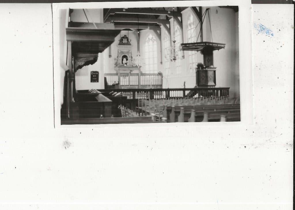 Schipluiden Ned Hervormde Kerk Interieur Foto, Ophalen of Verzenden, Ongelopen, Zuid-Holland