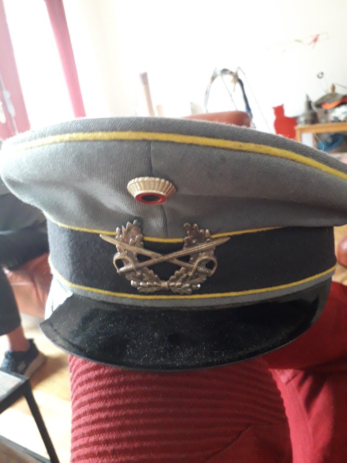 Duitse militaire pet - Bamberger Mützen-Industrie, Ophalen of Verzenden, Landmacht, Duitsland, Helm of Baret