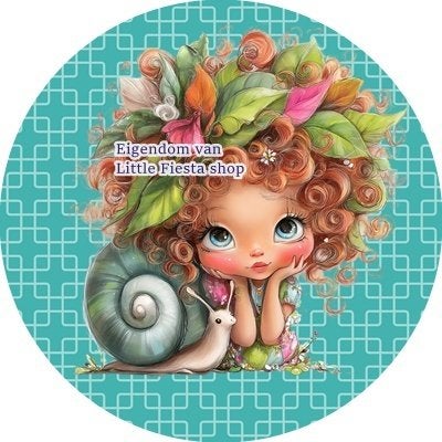 lf925 icing frosting slak meisje 20cm eetbare taart print, Ophalen of Verzenden, Nieuw, Taarten, Versiering