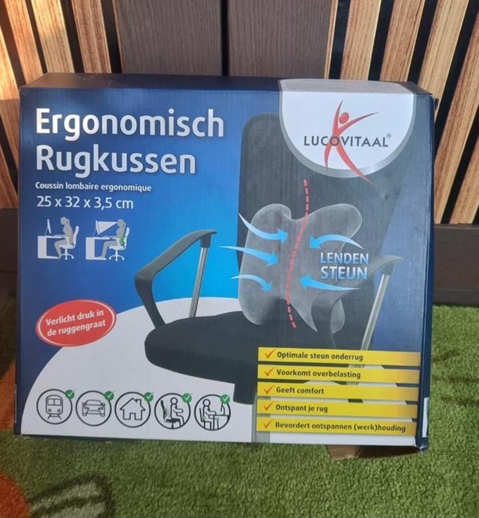 Ergonomisch Rugkussen 3St- Lendensteun voor Optimaal Comfort, Huis en Inrichting, Woonaccessoires | Kussens, Ophalen of Verzenden