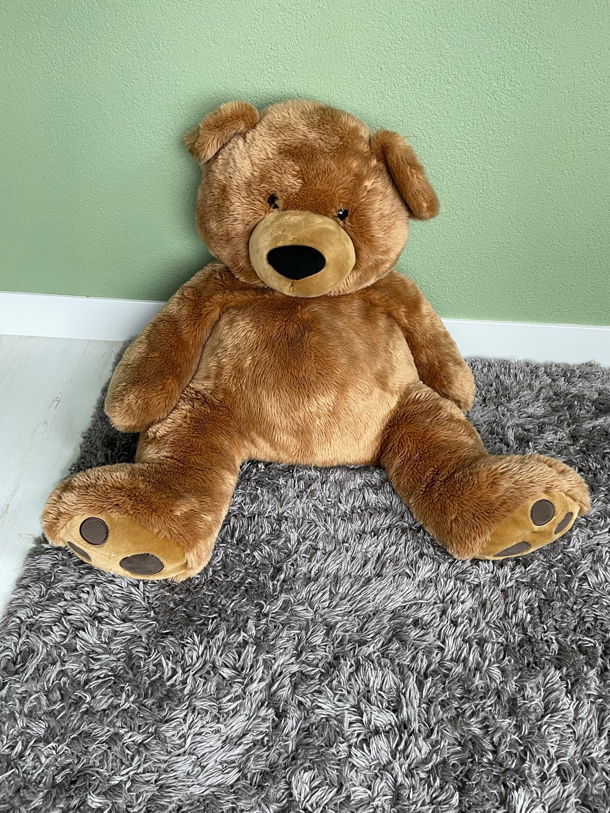 Grote zachte bruine teddybeer - knuffel, Kinderen en Baby's, Overige merken, Overige karakters, Beer, Ophalen of Verzenden