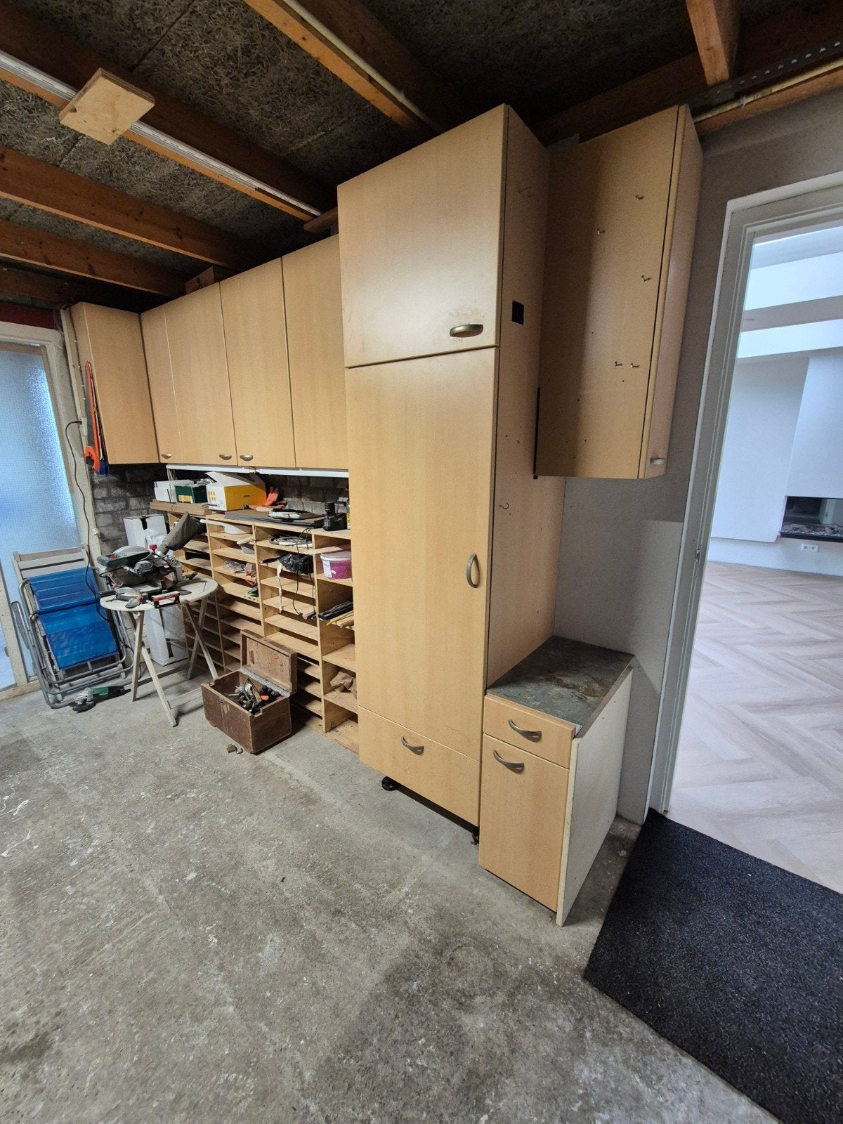 Oude keukenkasten - Ideaal voor garage of opslag, Ophalen, Gebruikt