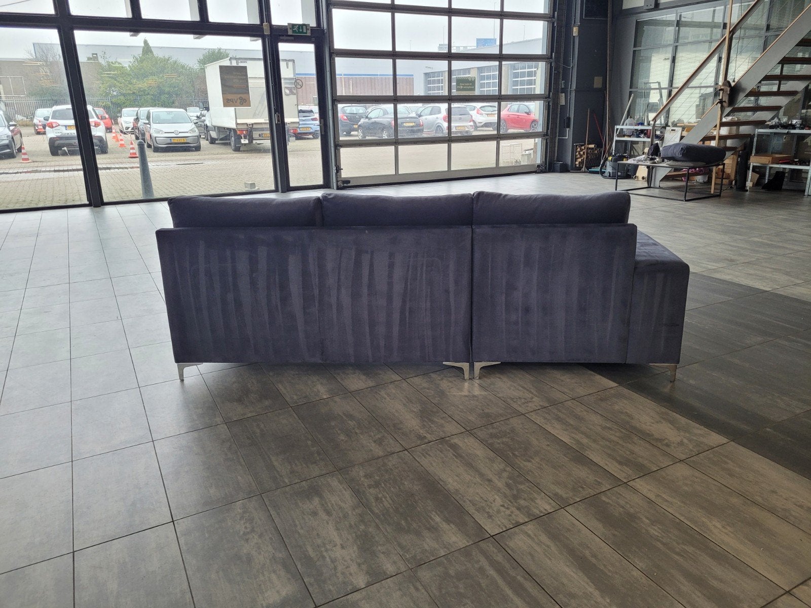 Foto 7 van ✅️️️️️️️️️️️ GEREINIGD velvet hoekbank 260x180 | BEZORGEN