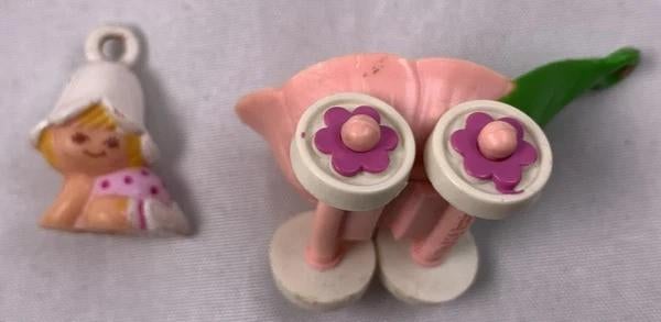 Hasbro Charmkins Lil Tulip & Bloemenwagen Vintage 1983 Dufti