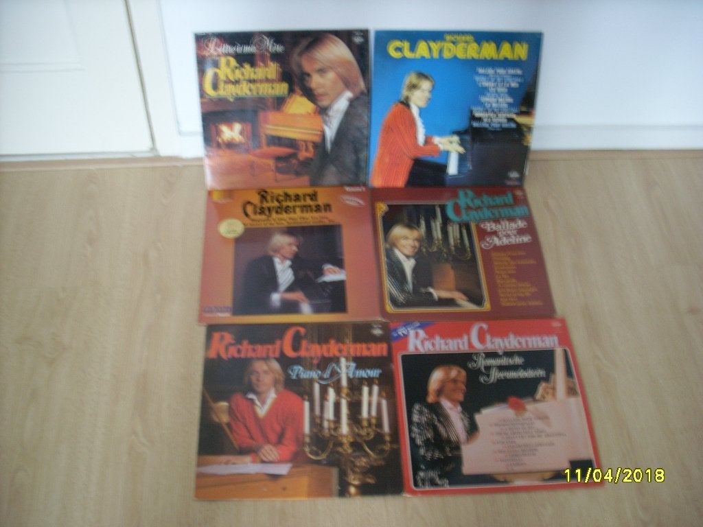 6 x LP Richard Clayderman ----1963, Cd's en Dvd's, Vinyl | Overige Vinyl, LP, Gebruikt, 12 inch, Fotohoes