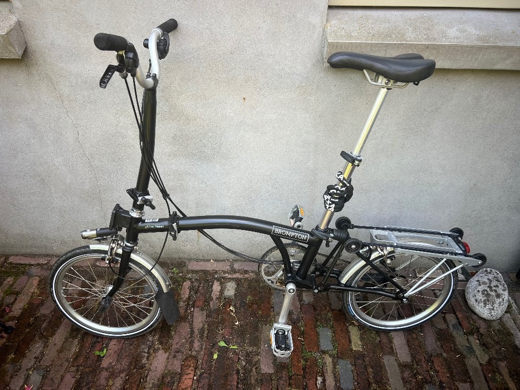Zo goed als niet gebruikte Brompton vouwfiets, Fietsen en Brommers, Fietsen | Vouwfietsen, Ophalen, Brompton, 16 tot 18 inch, Versnellingen