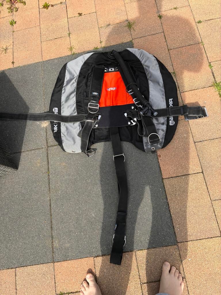 Wing compleet Mares XR, DTD backplate en Tecline webbing, Watersport en Boten, Ophalen of Verzenden, Gebruikt, Trimvest of Wing