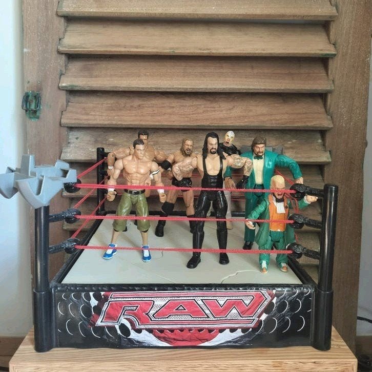 WWE actiefiguren en ring, Ophalen of Verzenden, Gebruikt