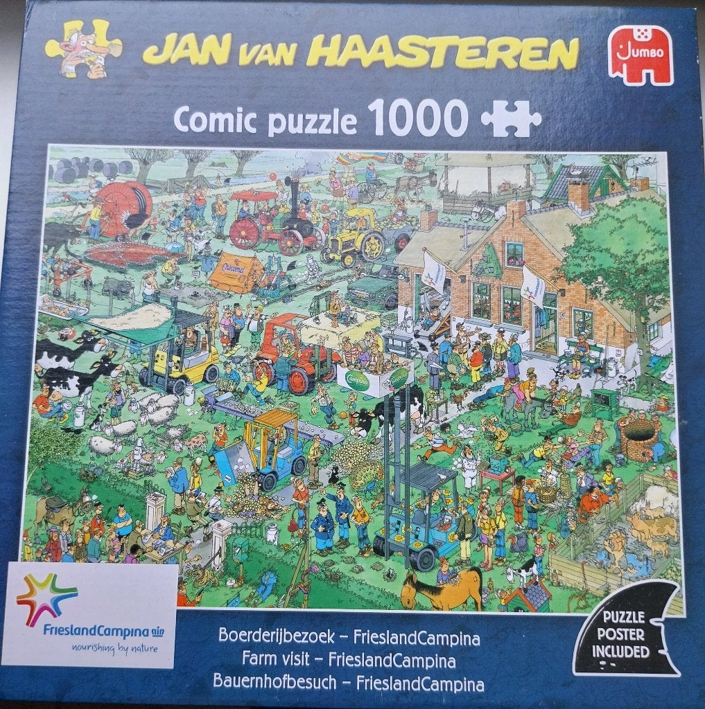 Jan van Haasteren 1000, Ophalen, 500 t/m 1500 stukjes, Zo goed als nieuw