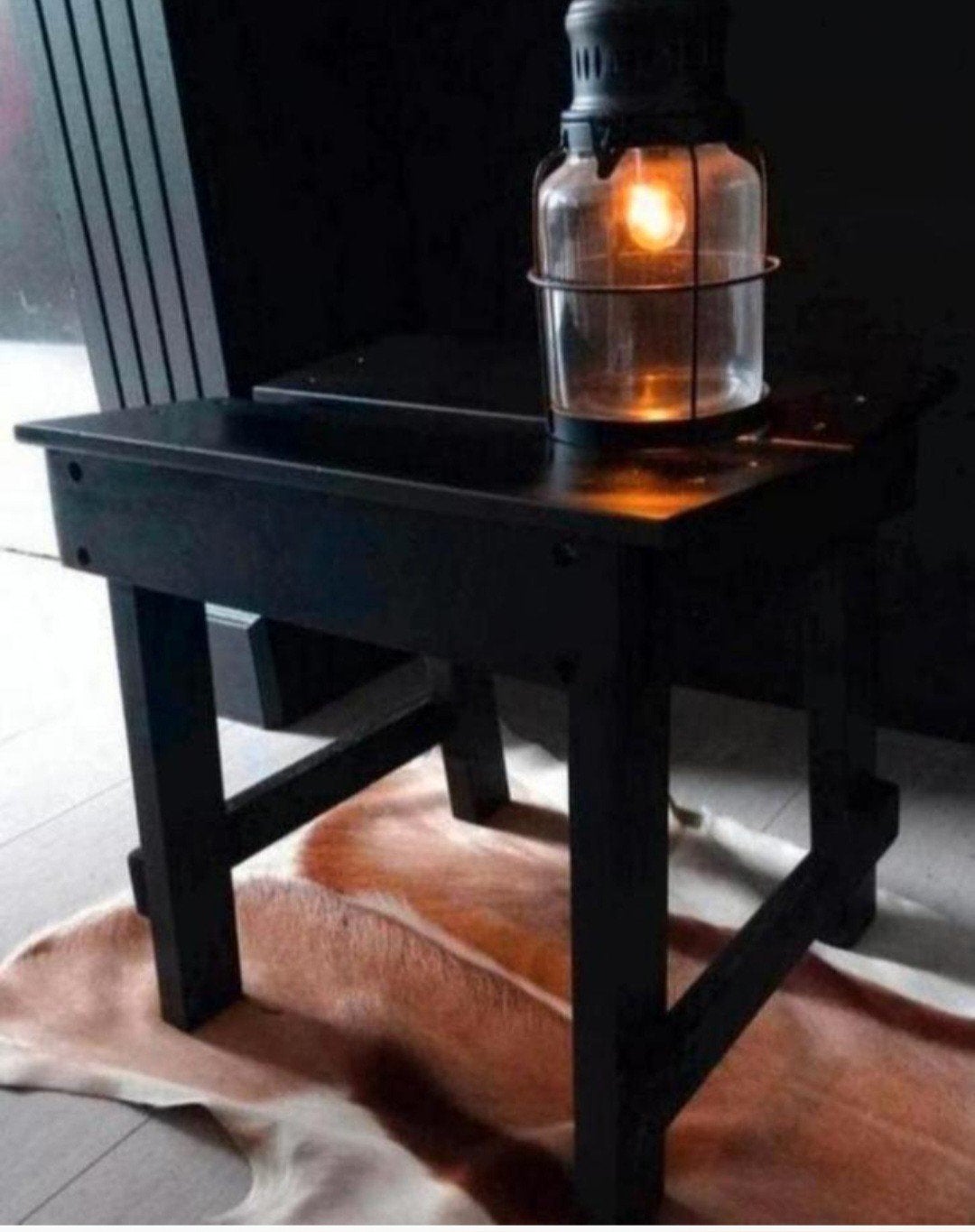 Houten kruk bijzettafel, Ophalen of Verzenden, Nieuw, Hout