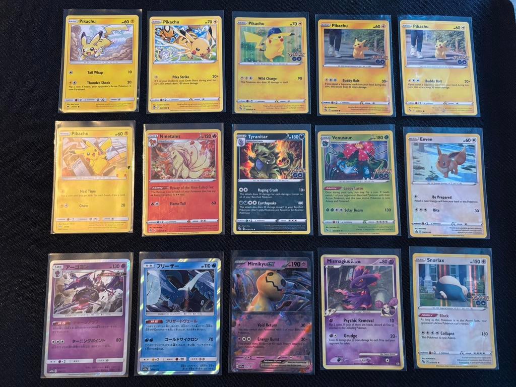 Pokemon kaarten verschillende sets, Ophalen, Zo goed als nieuw, Meerdere kaarten