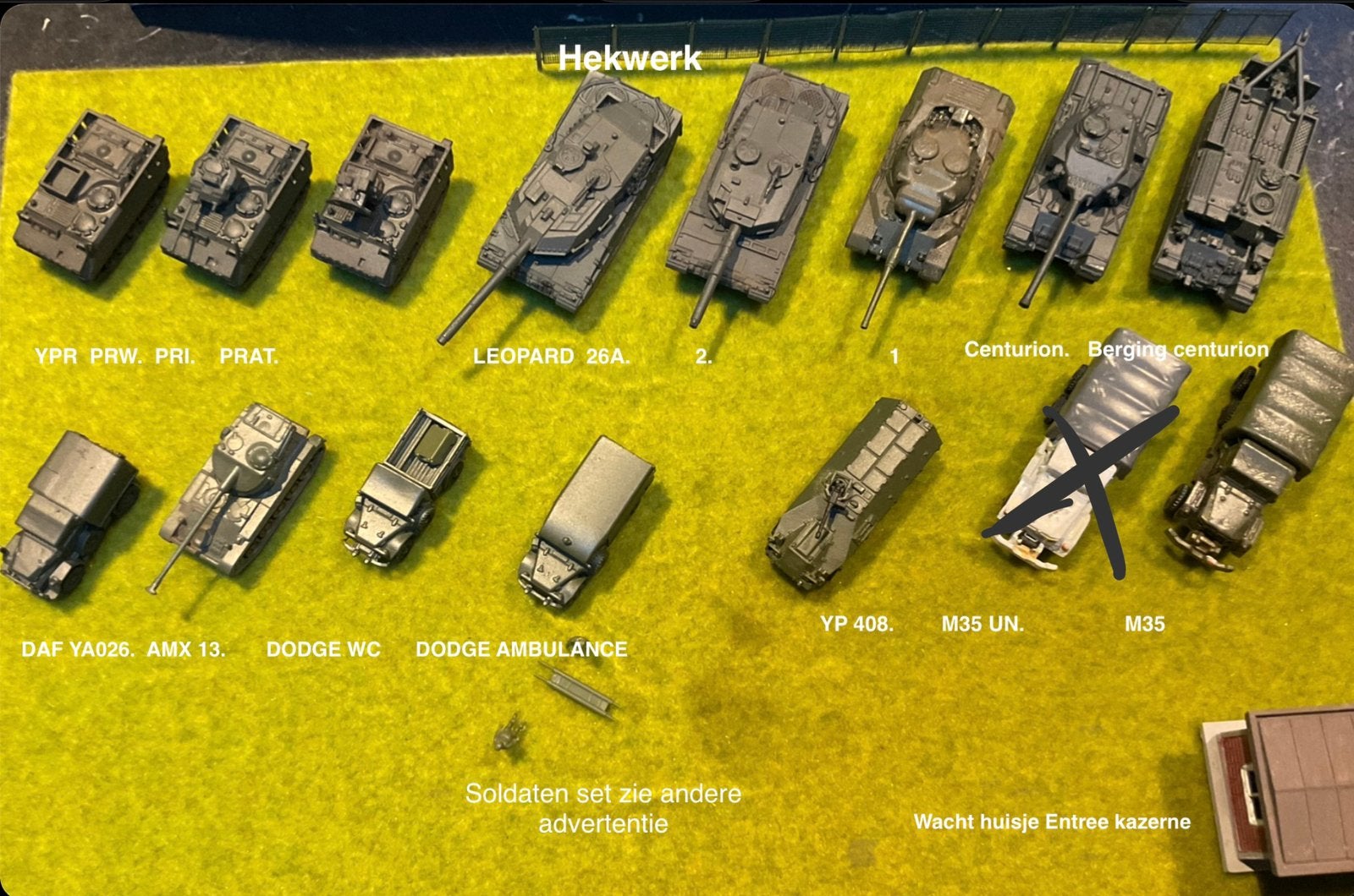 Nederlandse leger voertuigen in de schaal 1:150, Verzenden, Landmacht, Nederland, Overige typen