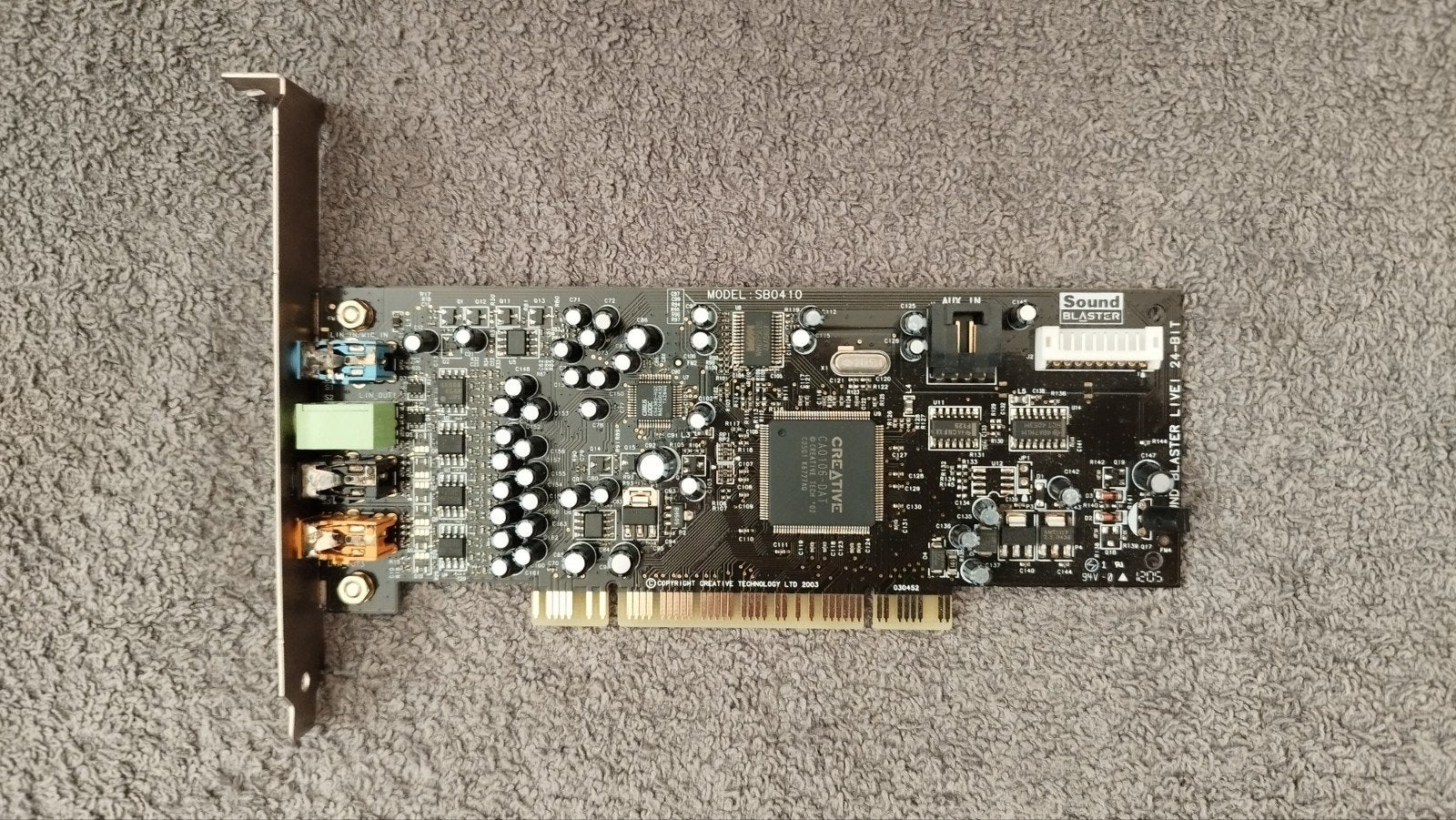 Creative Sound Blaster Live! 24-bit geluidskaart, Computers en Software, Ophalen of Verzenden, Gebruikt, Intern, Creative