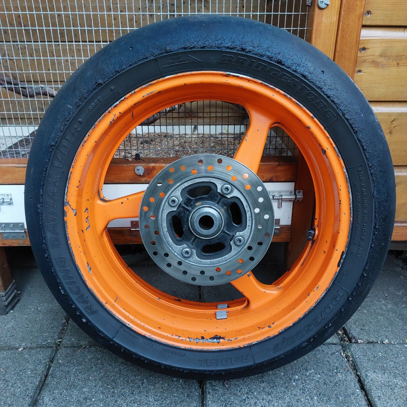 Achterwiel Honda CBR 600 RR PC40, Ophalen of Verzenden, Gebruikt