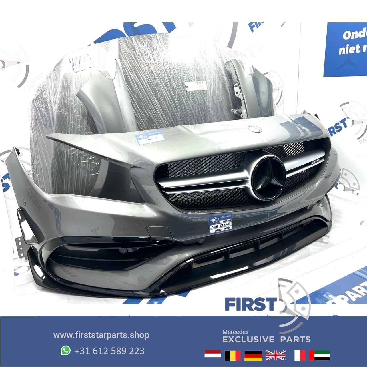 W117 CLA AMG FACELIFT Voorkop origineel Mercedes 2016-2019 C, Auto-onderdelen, Carrosserie en Plaatwerk, Gebruikt, -, Voor, Ophalen of Verzenden