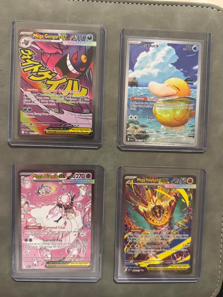 Pokemon Ascended Heroes Gengar, Psyduck, Diancie, Hawlucha, Ophalen of Verzenden, Nieuw