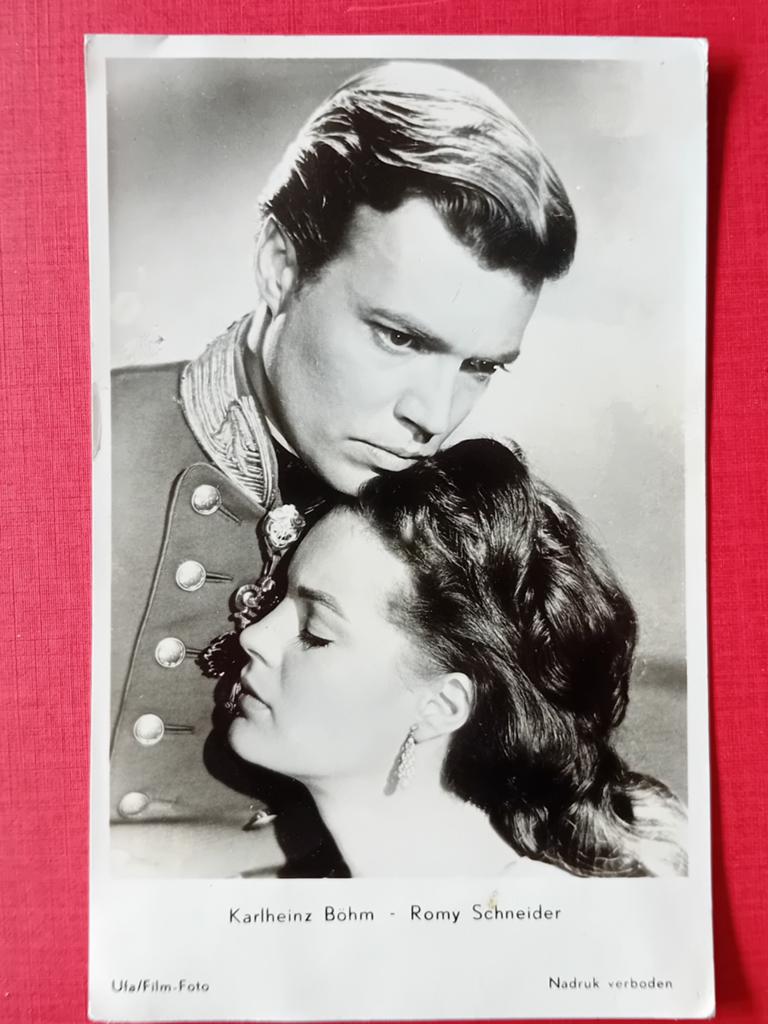 Ansichtkaart Karlheinz Böhm - Romy Schneider, Ophalen of Verzenden, Foto of Kaart