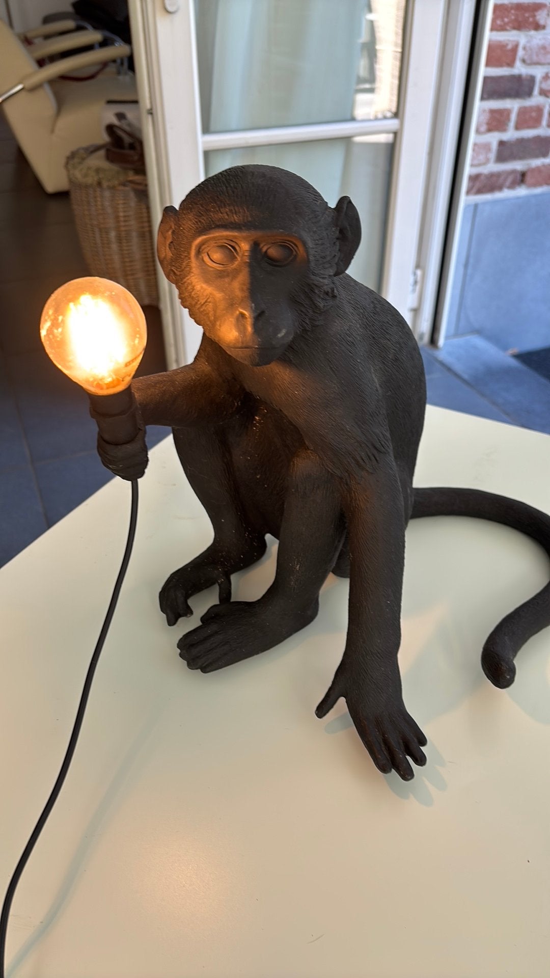 Monkey lamp, Huis en Inrichting, Lampen | Tafellampen, Ophalen of Verzenden, Zo goed als nieuw