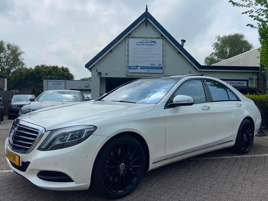 Mercedes-Benz S-klasse 500 NIGHTVISION/DESIGNO/PANO/TV/BURME, Gebruikt, Wit, Bedrijf, Sedan