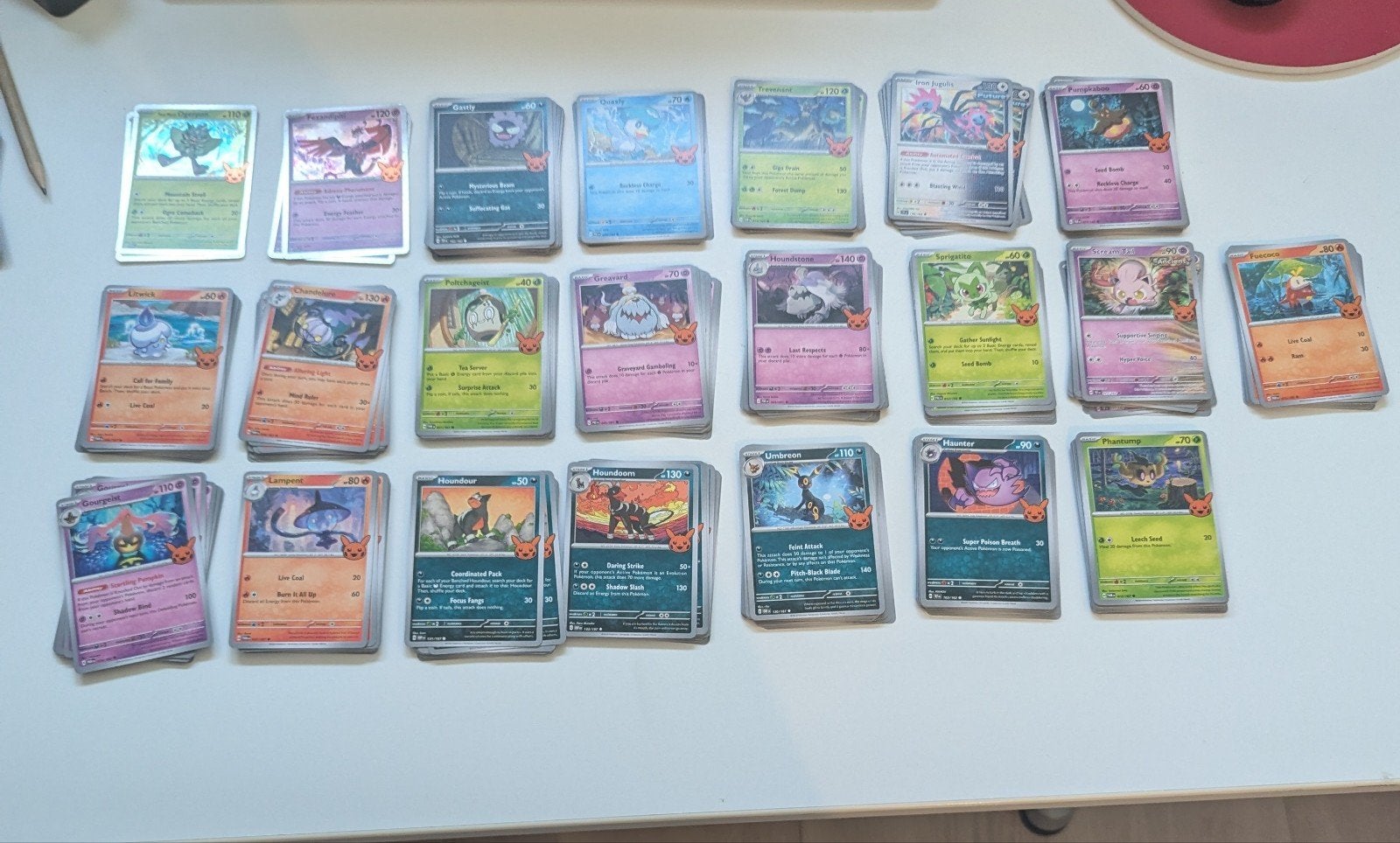 Pokémon Trick or Trade 2024, Ophalen of Verzenden, Zo goed als nieuw, Meerdere kaarten, Foil