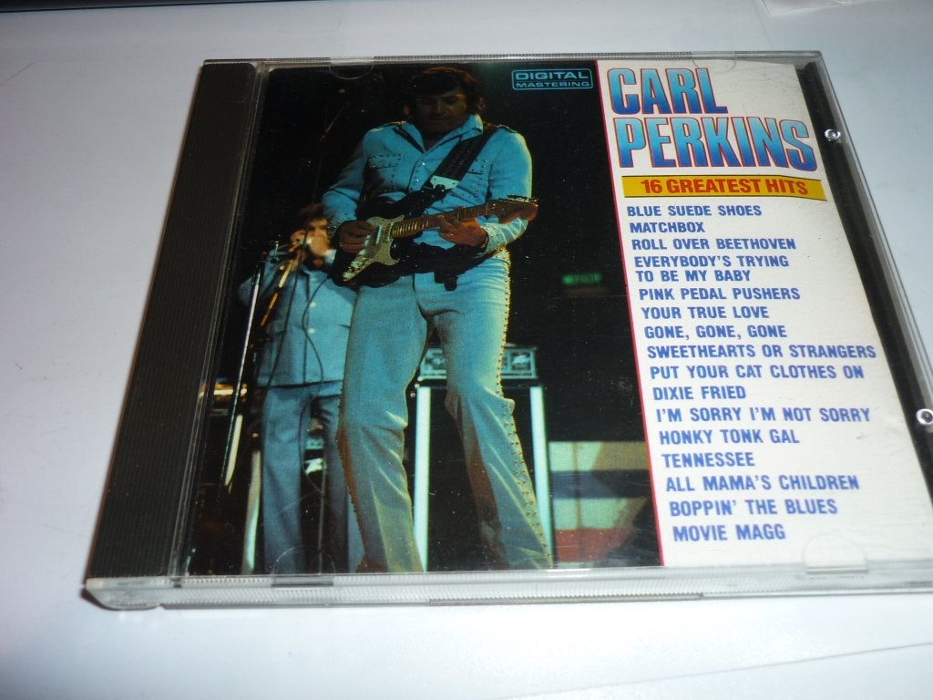 Carl Perkins de cd 16 greatest hits, Verzenden, Zo goed als nieuw