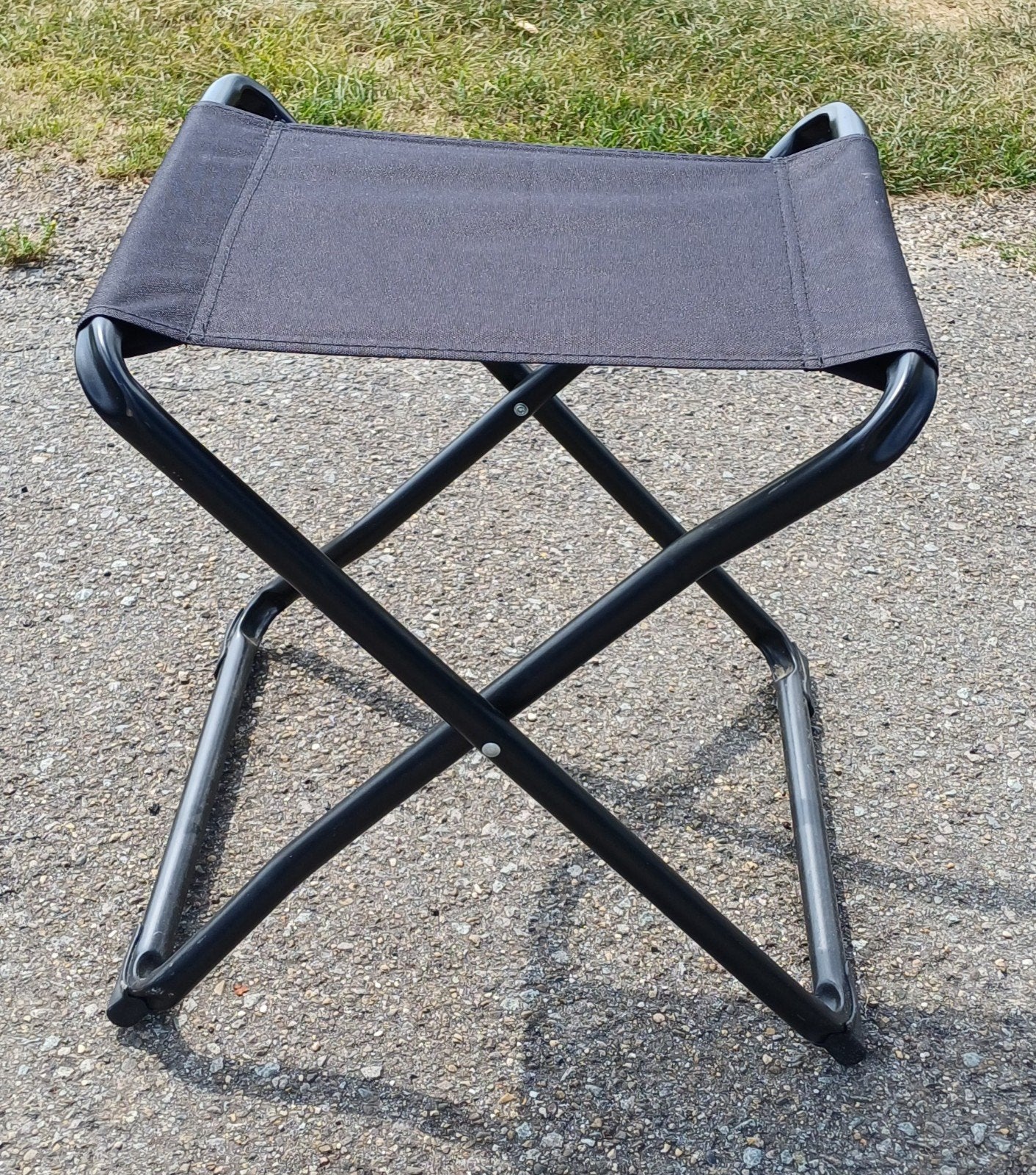 Compacte opvouwbare campingkruk - Hoogte 46 cm, Ophalen of Verzenden, Gebruikt, Campingstoel