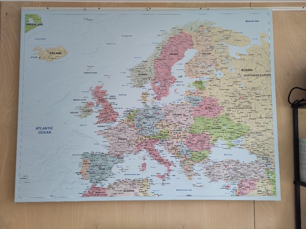 landkaart, Boeken, Atlassen en Landkaarten, Ophalen of Verzenden, 1800 tot 2000, Nederland, Landkaart