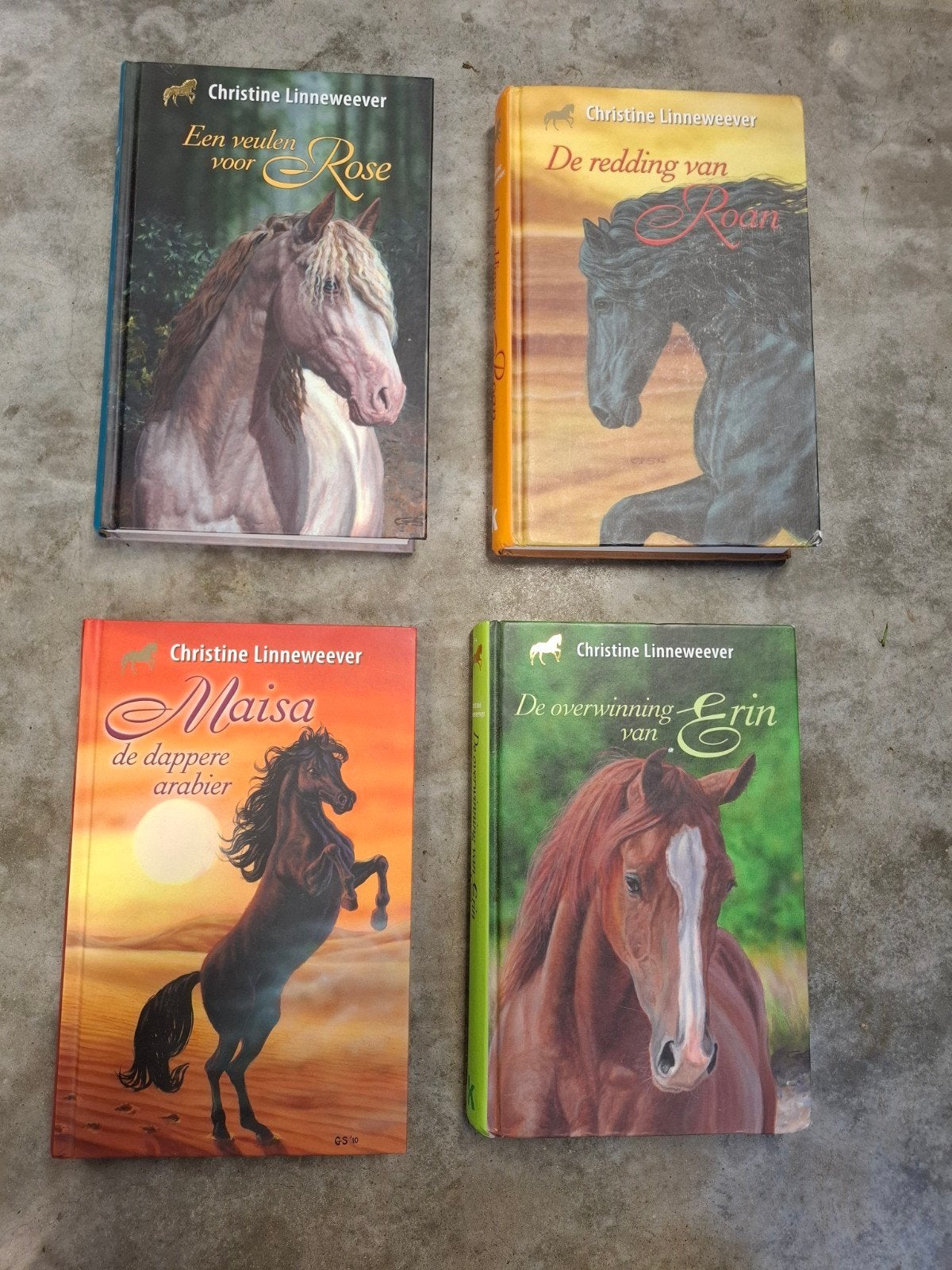 4 Christine Linneweever paardenboeken - Individueel mogelijk, Ophalen, Gelezen, Christine Linneweever, Fictie algemeen