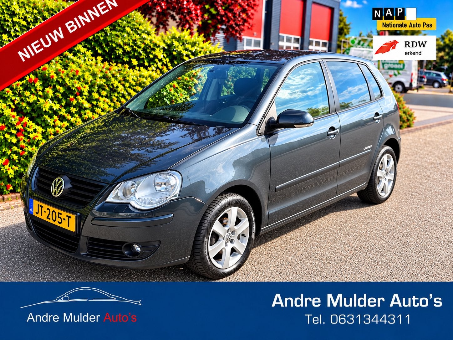 Volkswagen Polo 1.2 Esyline 2008 Grijs Nieuwe Apk