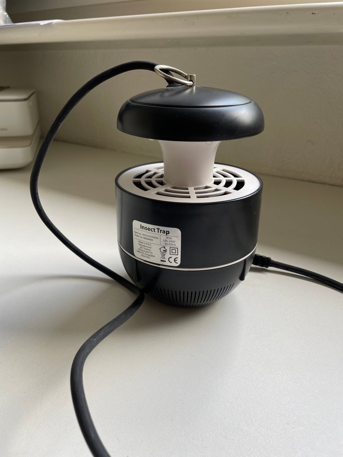 Insectenval / Muggenlamp - Zwart, Ophalen of Verzenden, Zo goed als nieuw