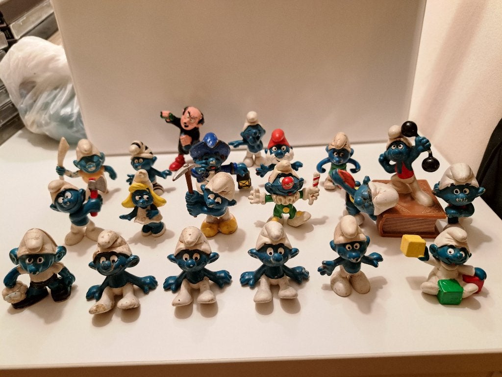Diverse smurfen, Ophalen of Verzenden, Gebruikt, Verschillende Smurfen, Poppetje, Figuurtje of Knuffel