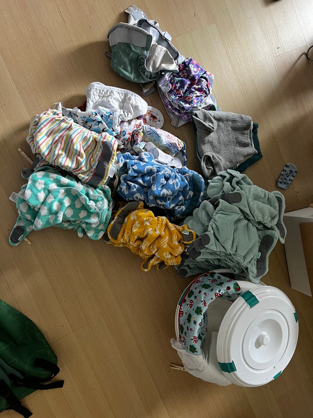 Complete set wasbare luiers Totsbots/Popolini, Kinderen en Baby's, Ophalen, Gebruikt, Jongetje of Meisje