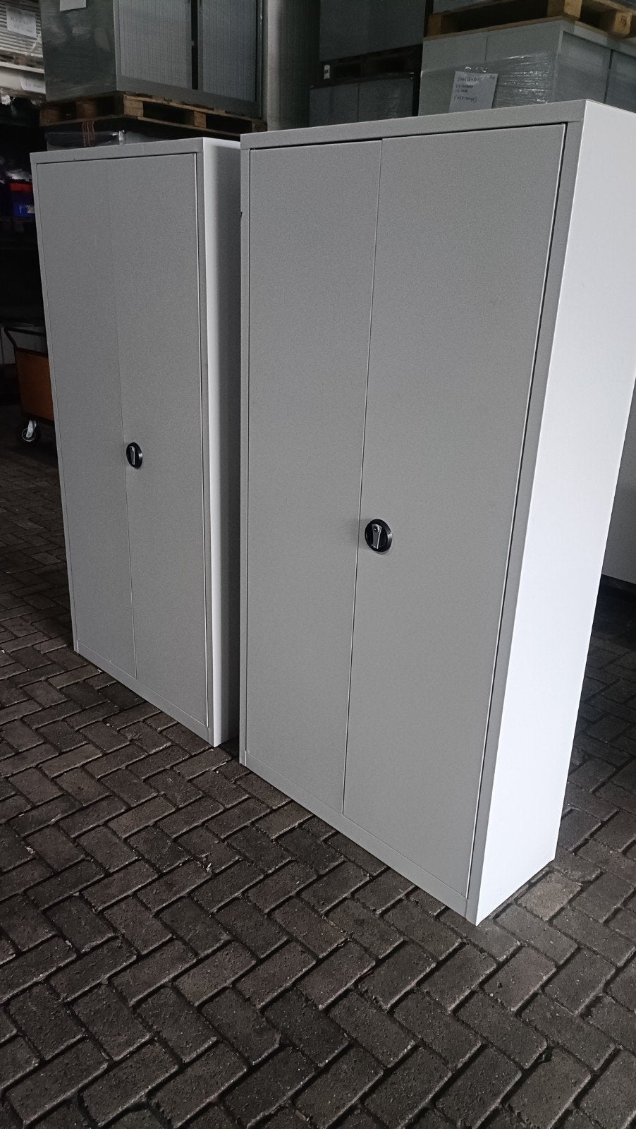 Stevige Metalen draaideurkasten, werkplaats kasten, Gebruikt, R, 100 tot 150 cm, 150 tot 200 cm