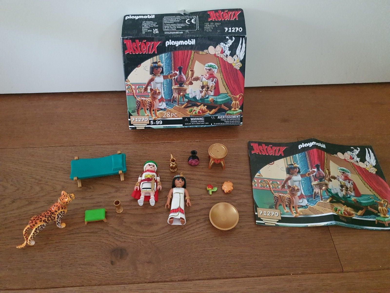 Playmobil Asterix 71270 Cleopatra's Feestmaal, Complete set, Ophalen of Verzenden, Zo goed als nieuw, Figuren