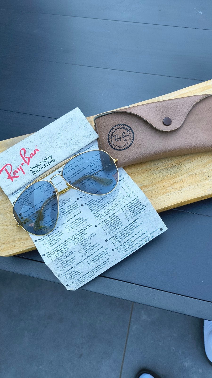 Ray-Ban B&L USA Aviator/Blauw Fotochromisch Vintage/62-14, Ophalen of Verzenden, Blauw, Ray-Ban