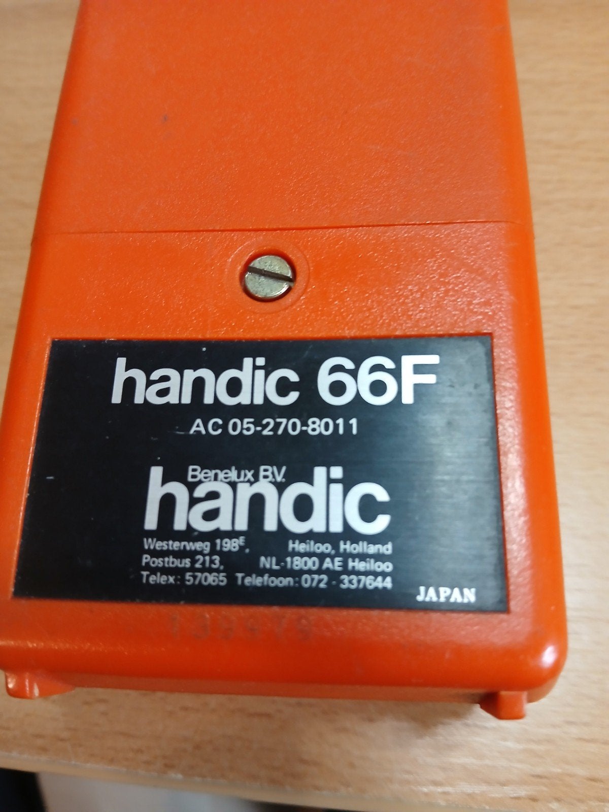 Handic 66F - Werkt zonder antenne, geluid aanwezig, Telecommunicatie, Ophalen of Verzenden, Niet werkend, Portofoon of Walkie-talkie