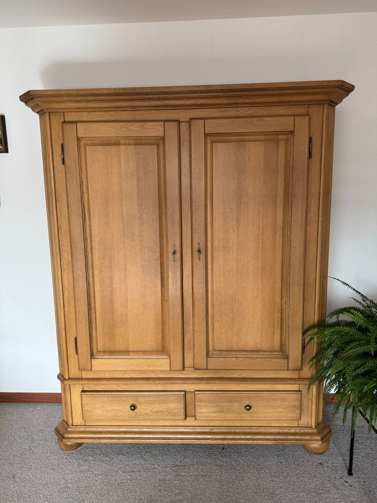 Massief eikenhouten kast Karel Mintjens, Huis en Inrichting, Ophalen, 100 tot 150 cm, Eikenhout, Zo goed als nieuw