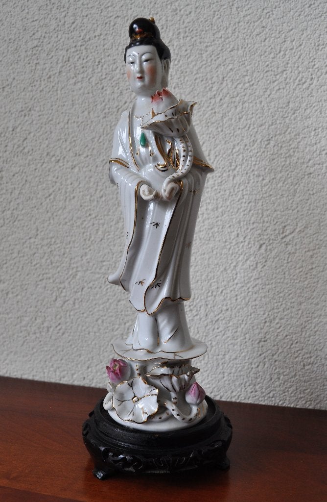 Vintage Guanyin Kwan Yin beeld 25 cm Chipje, Antiek en Kunst, Ophalen