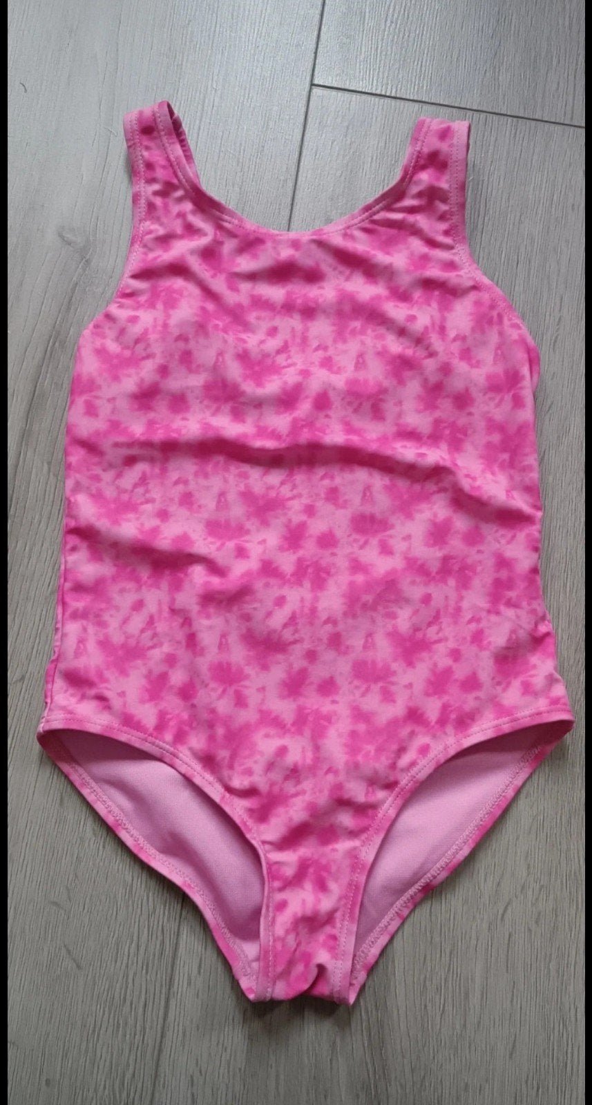 Roze badpak met print maat 122, Ophalen of Verzenden, Zo goed als nieuw, Meisje, Badpak